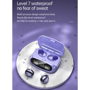Audífonos Intrauditivos Inalámbricos <span class=keywords><strong>M23</strong></span> TWS con Diseño de Espejo Plateado, Bluetooth 5.0, Color Morado - Product Image 6