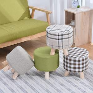 Petit tabouret rond en bois, souche, petit tabouret rond en bois massif, tabourets ronds en bois pour enfants, à vendre - Product Image 4