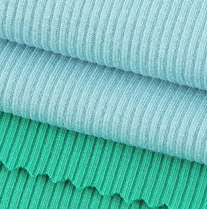 2024 <span class=keywords><strong>bon</strong></span> <span class=keywords><strong>prix</strong></span> Modal 2*2 tissu côtelé personnalisable Viscose Spandex tissu à rayures modales pour T-shirts en Stock - Product Image 3