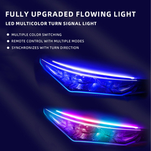 <span class=keywords><strong>Led</strong></span> Strip ánh sáng phổ xe lần lượt tín hiệu RGB màu ban ngày chạy ánh sáng DRL app điều khiển Điều khiển từ xa cho phổ Xe mô hình - Product Image 4