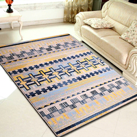 Tapis de sol minimaliste tissé à la machine pour salon, tapis de porte, tapis de table basse, tapis en pure laine