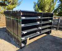 Paneles de Corral Galvanizados de Alta Resistencia de 5x12 pies, Antióxido, Portátiles, para Ganado, Vacas, Ovejas, Caballos, Cercas Metálicas para Granjas