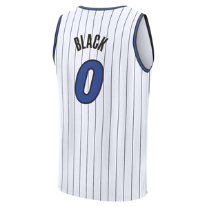 Pria # 0 Jersey Orlando Hitam Kustom Bordir Baju Basket Jahitan Seragam Remaja Pakaian Olahraga Hot-press - Product Image 3