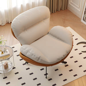 Ghế Sofa Đơn Thiết Kế Cao Cấp, Ghế Xoay Thư Giãn Hiện Đại, Nội Thất Nhà Ở, Phòng Khách, Ban Công, Phong Cách Wabi-Sabi, Chất Liệu Microfiber - Product Image 3