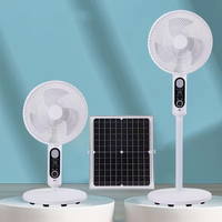 Ventilateur solaire Omsen 12 pouces 2 en 1 table à énergie solaire debout camping ventilateur électrique rechargeable ca/cc avec panneau et batterie