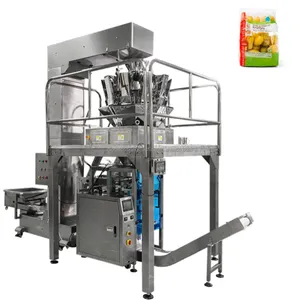 Chips popcorn máquina de embalagem multifuncional, máquina de embalagem automática grão nozes secas de batata