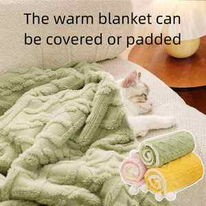 Luxury Plush Pet Blanket Winter Warm Summer All-Season Comfortable Cotton Fleece Rectangle Cat &amp; <strong>Dog</strong> Sleeping Bed - Product Image 4