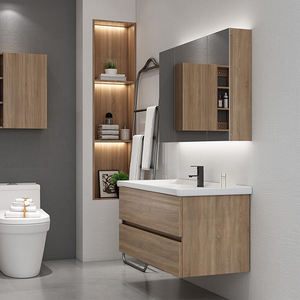 Lavabo resistente al agua <span class=keywords><strong>de</strong></span> pie <span class=keywords><strong>con</strong></span> <span class=keywords><strong>espejo</strong></span> <span class=keywords><strong>para</strong></span> armario <span class=keywords><strong>de</strong></span> <span class=keywords><strong>baño</strong></span>, <span class=keywords><strong>para</strong></span> <span class=keywords><strong>colgar</strong></span> en la pared - Product Image 3