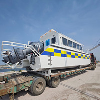 Bateau de travail catamaran en alliage d'aluminium certifié LR, bateau de patrouille en aluminium de 10 m pour la sécurité maritime