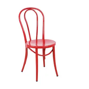 受欢迎的高品质法国咖啡馆金属曲木thonet绿色餐厅椅子，带扶手