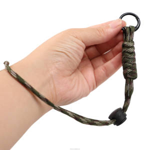 Sangle de poignet anti-perte avec mousqueton et porte-clés, boucle ronde pour <span class=keywords><strong>le</strong></span> camping, la randonnée et les voyages - Product Image 1