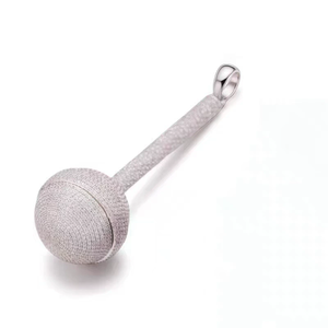 Kalung Lollipop Gaya Hip-Hop Terbaru 2026, Berlapis Batu CZ, Bahan Kuningan - Product Image 6