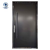 Puerta de Entrada Comercial de Madera Maciza y Acero Inoxidable Prima, con Pantalla de Fibra de Vidrio Resistente al Agua, para Uso en Exteriores de Apartamentos y Hoteles