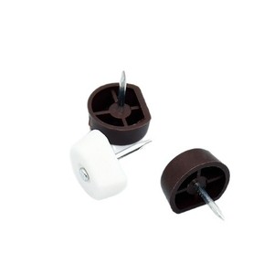 Disiwei Supports de fixation pour étagères en plastique, blanc et marron, longs, sans perçage, pour meubles - Product Image 4