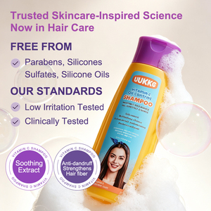 Champú <span class=keywords><strong>Profesional</strong></span> UUKKG para el Cuidado Diario del Cabello con Aceite de Rosas y Vitamina E, Fórmula Anticaspa, Champú con Mascarilla Capilar Voluminizadora VC - Product Image 2