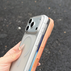 เคสใสกึ่งโปร่งแสงแบบแม่เหล็ก ผลิตจากพลาสติกแข็งบางเฉียบ สำหรับ iPhone 17 Pro, 17 Air, 16e, 15, 14, 13, 12 Pro Max รองรับการชาร์จไร้สาย - Product Image 4