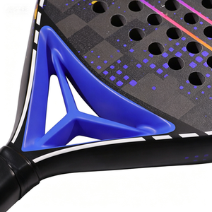 Raqueta <span class=keywords><strong>de</strong></span> Pádel <span class=keywords><strong>de</strong></span> Fibra <span class=keywords><strong>de</strong></span> Carbono <span class=keywords><strong>de</strong></span> Alta Calidad, Ligera y Ecológica, con Cubierta <span class=keywords><strong>de</strong></span> Espuma EVA, Logotipo Personalizado, Descuentos por Volumen - Product Image 4