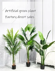 Plantes artificielles, arbre décoratif pour la maison, bonsaï, plantes en plastique, pots, plantes de jardin, aménagement paysager, palmier d'intérieur moderne, contemporain - Product Image 5