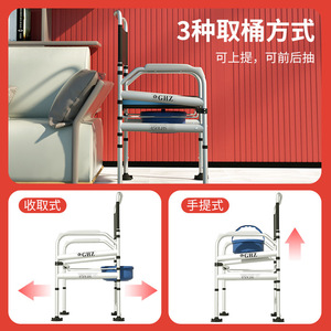 Folding <b>Chair</b> for Disabled Person Portable Bath Toilet Push <b>Chair</b> with Wheel <b>Shower</b> <b>Chair</b> Sit Bath Dual-use - Product Image 5