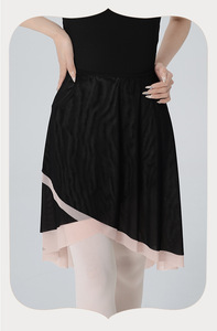 Falda sencilla para baile <span class=keywords><strong>de</strong></span> <span class=keywords><strong>Ballet</strong></span> para mujer, tutú <span class=keywords><strong>de</strong></span> baile clásico, traje <span class=keywords><strong>de</strong></span> práctica, Falda larga con dobladillo, falda a juego para mujer, competición y práctica - Product Image 2