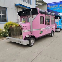 Franchise Traiteur Personnalisé Mobile Food Bus London Street Anglais Afternoon Tea Dining Car Dessert Vending Car à vendre