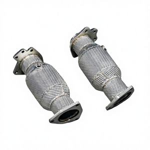 Collecteur d'échappement pour Chevrolet <span class=keywords><strong>Corvette</strong></span> C8 6.2 avec catalyseur et couvercle isolant 2020-2025 - Product Image 1