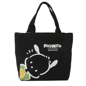 DHF New Pochacco Canvas Fashion Bag Designer Tote Bags Brand Fashion Girls Sanrioed Pacha Hand Bag Cartoon Anime Students Carry