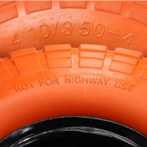 10 इंच 4.10/3.50-4 के लिए पु फोम टायर 410/350-4 ठोस पहिया हाथ ट्रक ट्राली - Product Image 2