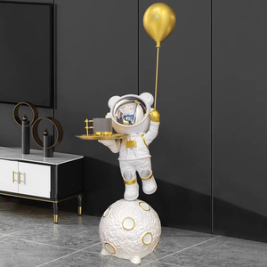 Estatua de Resina de Astronauta Aterrizando - Juguete Artístico Pintado a Mano, Decoración para el Hogar, Mueble de TV, Sofá, Regalo de Inauguración, Hotel, Club - Product Image 5