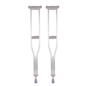 Underarm <b>Crutches</b> Aluminum Alloy Adjustable Height For Adults And Children <b>Walking</b> Aid - Product Image 3