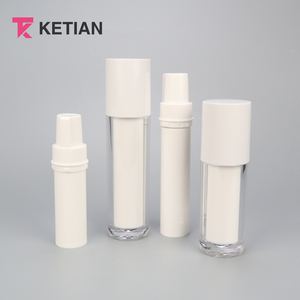 Custom Color 2022 New Design 30ML 50ML Acrylic Cosmetic Replaceable Refillable Plastic Airless Pump Bottle For Hair Treatment
