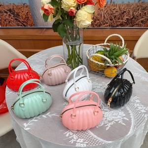 Yeni Kadın Çantası Taşınabilir Çapraz Askılı PVC Çanta Küçük Balkabağı Çantası Moda Küçük - Product Image 1