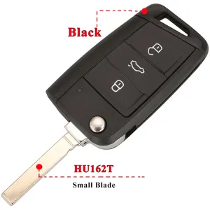 Carcasa de Llave Plegable para Auto, Compatible con VW Golf 7/Sportsvan GTI MK7/Passat B8/Jetta/Touran/Skoda Octavia A7/Seat Leon/<span class=keywords><strong>Ibiza</strong></span> - Product Image 5
