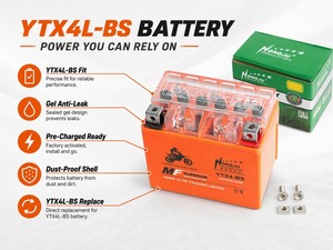 Nouvelle <span class=keywords><strong>batterie</strong></span> gel standard YTX4L-<span class=keywords><strong>BS</strong></span> pour moto, compatible avec les modèles généraux - Product Image 2