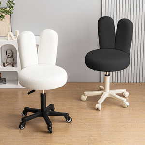 Chaise de salle à manger style maison, couleur crème, luxe léger et sensation haut de gamme, chaise de table à manger pour chambre de femme, dossier pour le maquillage - Product Image 4