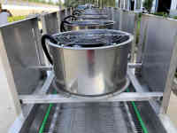 Snacks, voedselkoelings-transportbandventilatoren, transportband, lucht droogmachine