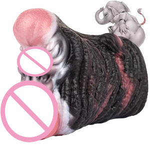 GEEBA Fantasy Animal Elephants Pussy Male Masturbateur Silicone Onahole Adult <span class=keywords><strong>Sex</strong></span> Toys Réaliste Vagin Pocket Pussy Men Stroker - Product Image 1