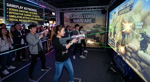 Sistema de Juego Interactivo de Tiro al Blanco con Proyección, Simulador de Pistola Láser <span class=keywords><strong>3D</strong></span> AR para Parques de Diversiones Interiores - Product Image 2