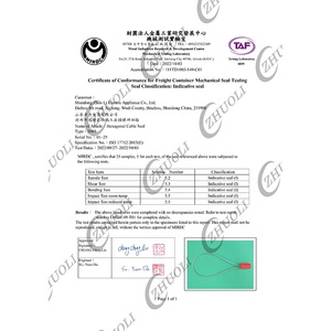 Đường kính dây 1.8mm/1.5mm duy nhất sử dụng bảo mật cao giả mạo bằng chứng dây con dấu có thể điều chỉnh Cáp dây con dấu cho container hàng hóa - Product Image 4