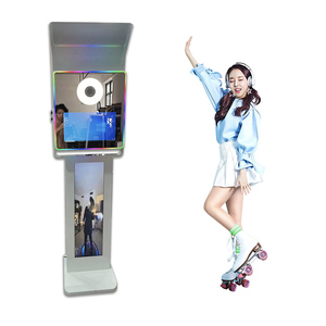 Wedding Event Mirror Photo Booth Wooden Stand Magic Mirror Photo Booth 173 Cm Led Digital Mirror Photo Booth Led Touch Screen - Product Image 1