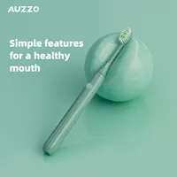 AUZZO 배터리 구동 소프트 브러쉬 소닉 전동 칫솔 3 모드 화이트닝 도구 매일 사용 전동 칫솔