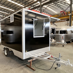 Carros de remolque de comida callejera totalmente equipados de 10 pies, cafetería, Pizza, camión de comida móvil con cocina completa para Australia - Product Image 3