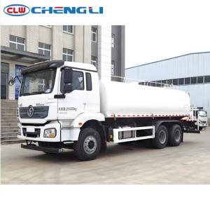 Camión Cisterna de Agua Personalizado CLW Shacman Nuevo M3000 6x4 12000L con Cañón de Niebla - Product Image 1