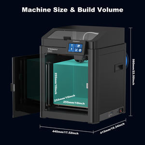 Imprimante 3D FDM portable haute précision à nivellement automatique 1,75 mm PLA/ABS, garantie 1 an, plateau chauffant entièrement fermé en aluminium, nouvelle - Product Image 5