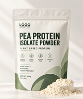 Protéine de pois isolée ISO GMP en poudre, haute pureté, pour la croissance musculaire des adultes, vente directe usine, marque privée, protéine végétale