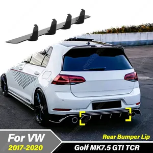 สปอยเลอร์กันชนหลัง StarNav สำหรับรถ Golf MK7.5 TCR ปี 2017 2018 2019 2020 ชุดแต่งภายนอก ดิฟฟิวเซอร์ลิป ชุดแต่งตัวถัง - Product Image 5