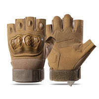 Nouveaux gants tactiques: demi-doigt d'été en plein air, coque dure résistante à l'usure, absorbant les chocs, antidérapante pour le cyclisme