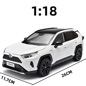 Nuovo Modellino Auto in Metallo Pressofuso Autorizzato Toyota RAV4 1:18, Veicolo da Collezione in Lega, <span class=keywords><strong>Simulazione</strong></span> Auto, Giocattolo in Metallo, Esposizione, Regalo per Ragazzi - Product Image 1