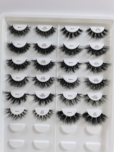 Lash Box Logotipo personalizado Cree su propia marca Pestañas naturales Compra a granel Etiqueta privada Fluffy <span class=keywords><strong>3D</strong></span> Mink Lashes Vendedores al por mayor - Product Image 5