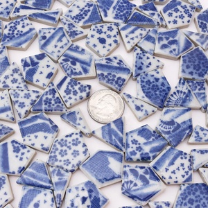 Piezas de Cerámica de <span class=keywords><strong>Mosaico</strong></span> Irregulares de Porcelana Más Vendidas, Piezas de Cerámica Rotas para Manualidades, <span class=keywords><strong>Azulejos</strong></span> - Product Image 2